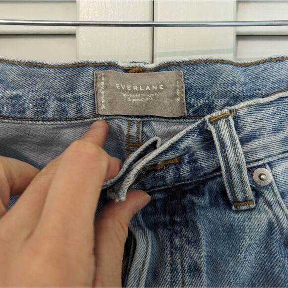 Everlane The Relaxed Straight Fit Jeans Size 25 - Picture 5 of 9